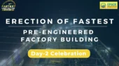 Day 2 Celebration Fastest Pre Engineered Factory Building Epack Prefab