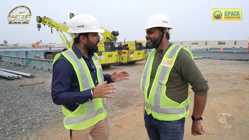 Epack Prefab All Set To Achieve A Historic Milestone Fastest Peb Erection Factory Building