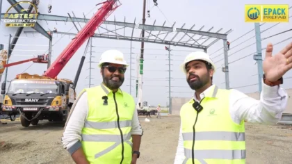 Mid Day Project Update From Site Fastest Erection Peb Factory Day 1 Epack Prefab